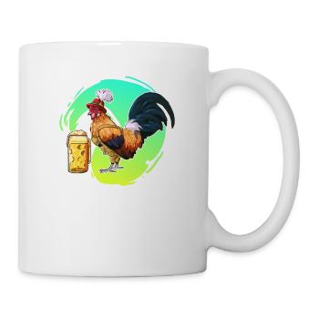 Hahn Beer Bayern Lederhose Gift - Mug - white - Right