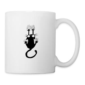 Cat Falling - Tasse - Weiß - Rechts