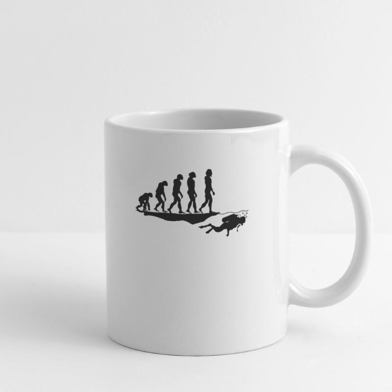 Divers dive evolution Mug