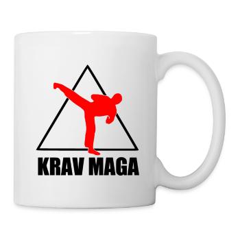 Krav Maga Self Defense Martial Arts t-Shirt - Tasse - Weiß - Rechts