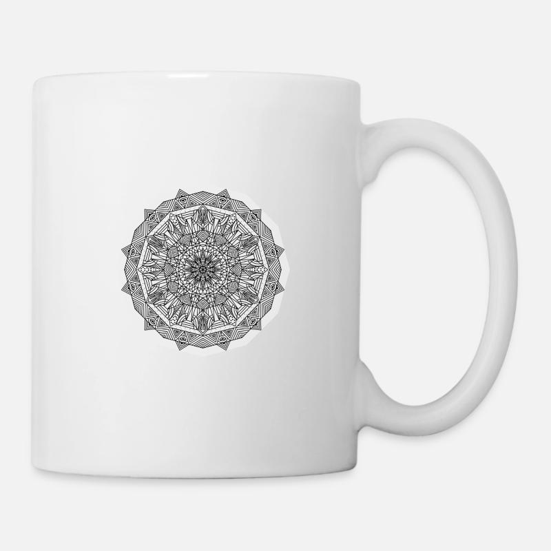 Mandala - Tasse - Weiß