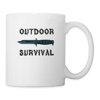 Outdoor survival - Mug - white - Right