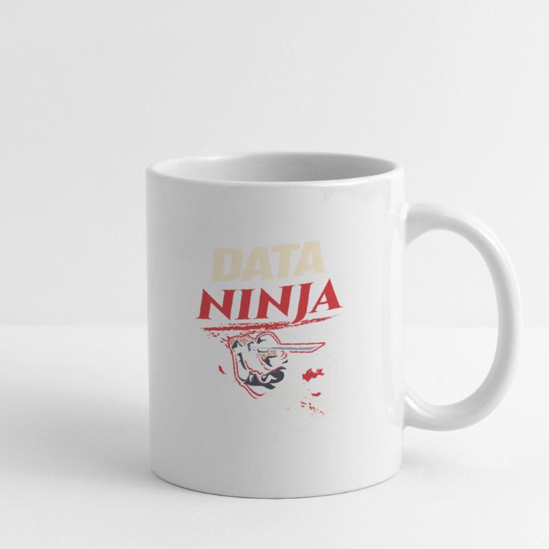 Data Ninja computer programming coder Mug blanc