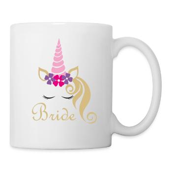 Bride bridal unicorn gift idea - Mug - white - Right