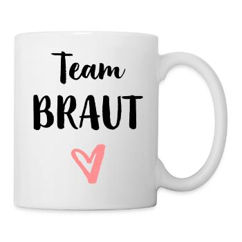 Team bride heart bachelor party - Mug - white - Right