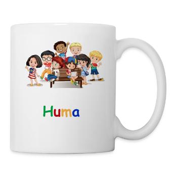 Contre le racisme, nation homme - Mug blanc - blanc - Droite