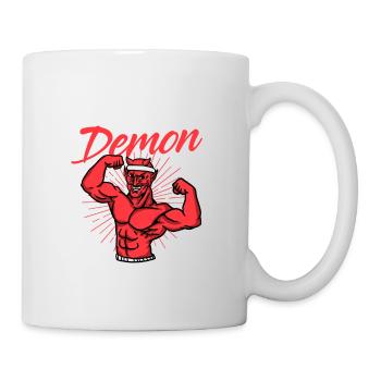 Exercise your demon demon exercise workout gift - Mug - white - Right