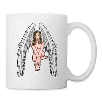 Engel Schutzengel Fantasy himmlisch spirituell - Tasse - Weiß - Rechts