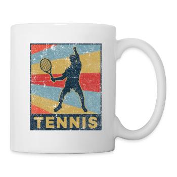 Tennis Tennisfan Tennisclub Geschenk Tennisball - Tasse - Weiß - Rechts