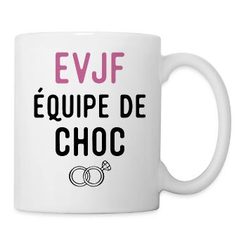 équipe de choc evjf - Mug blanc - blanc - Droite