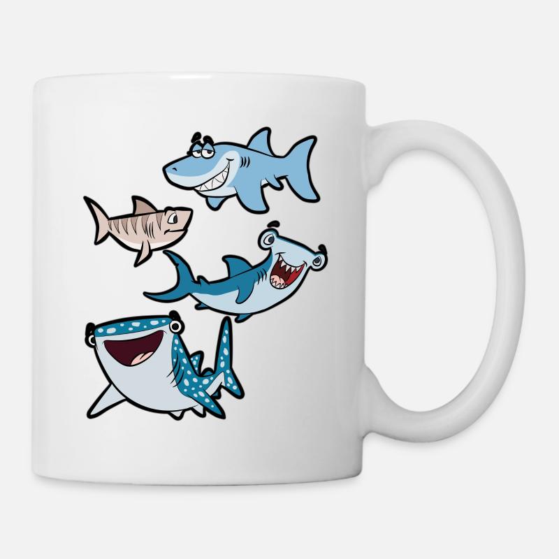 Hammerhai requin blanc requin requin requin - Mug blanc - blanc