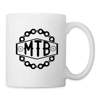 Mountain bikers - Mug - white - Right