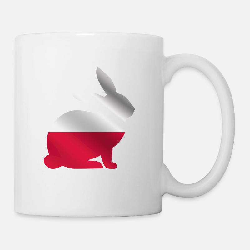 Polska Rabbit | Poland Polish flag - Mug - white