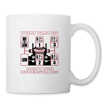 Circuit de camion compliqué cadeau de chauffeur de camion - Mug blanc - blanc - Droite