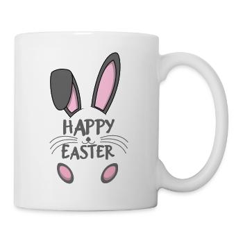 Joyeux lapin de Pâques - Mug blanc - blanc - Droite