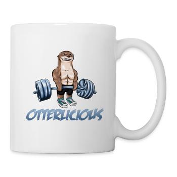 Otterlicious Otter Loutre Gym Cadeau fitness - Mug blanc - blanc - Droite