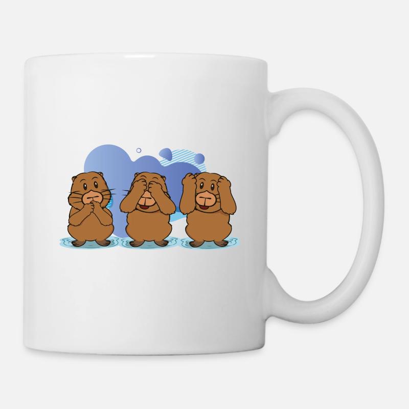 cochons de capybara - Mug blanc - blanc