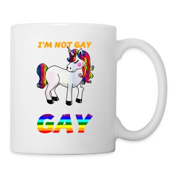 GAY Unicorn - Tasse - Weiß - Rechts