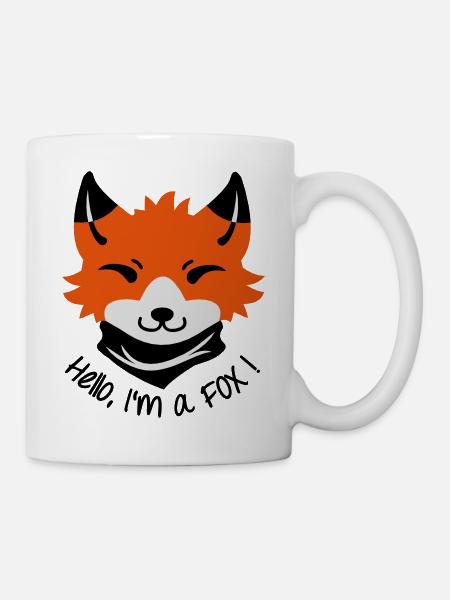 Hallo, ich bin ein Fuchs! - Tasse - Weiß