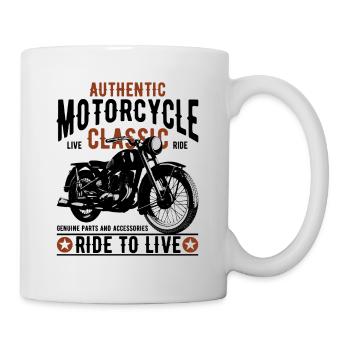 Cadeau de motard moto motard - Mug blanc - blanc - Droite