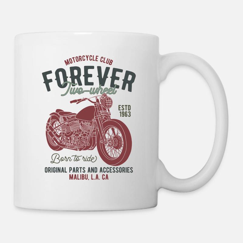 Cadeau de motard moto motard - Mug blanc - blanc