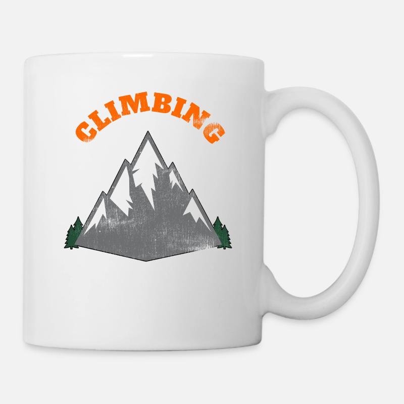 Climbing, mountains - Mug - white