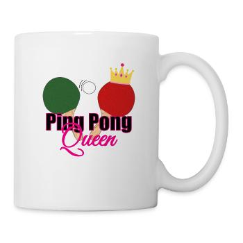 cooles Tischtennis Ping Pong Pingpong Geschenk - Tasse - Weiß - Rechts