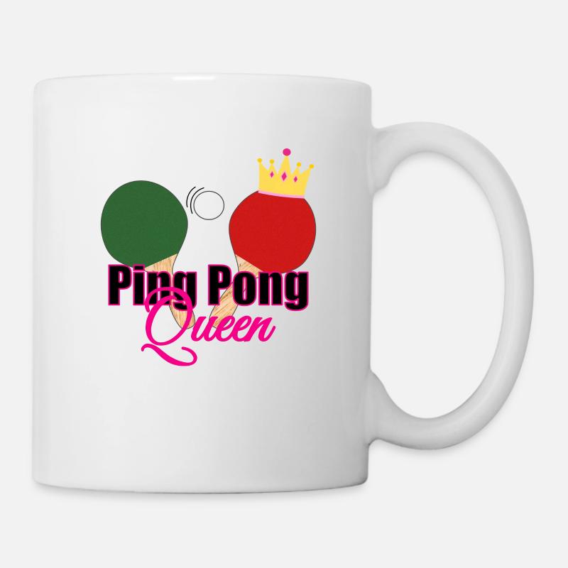 Cadeau de ping-pong cool de tennis de table - Mug blanc - blanc