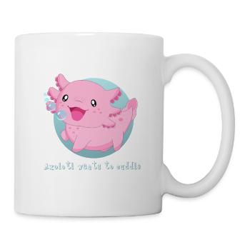 Knuddel Axolotl Schwanzlurch Salamander - Tasse - Weiß - Rechts