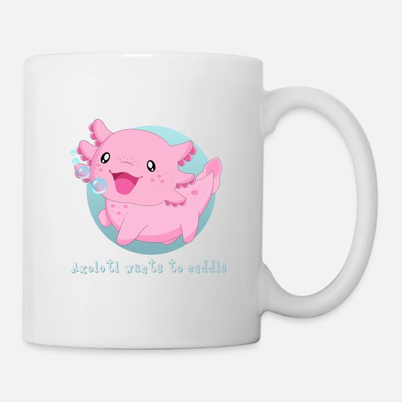 Knuddel Axolotl Schwanzlurch Salamander - Mug blanc - blanc