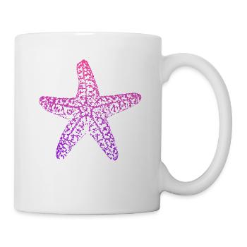 Seestern - Tasse - Weiß - Rechts