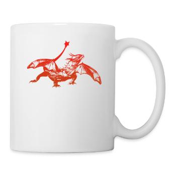 Drache - Tasse - Weiß - Rechts