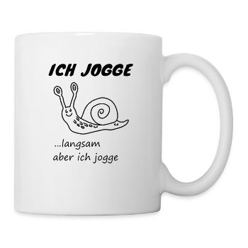 Jogging humour idée cadeau pour joggers & coureurs - Mug blanc - blanc - Droite