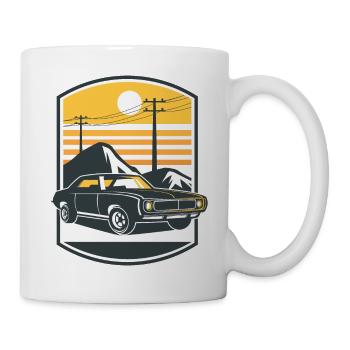 Muscle Car - Tasse - Weiß - Rechts