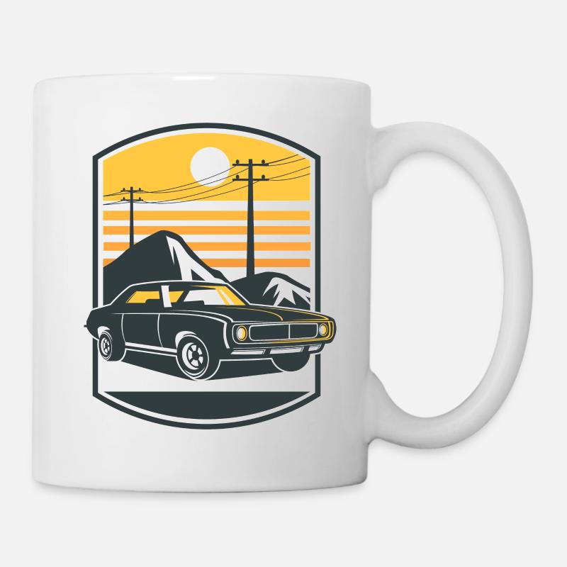 Muscle Car - Tasse - Weiß