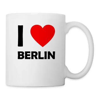 I Love Berlin - Tasse - Weiß - Rechts
