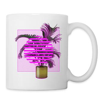 Vaporwave-Anlage - Tasse - Weiß - Rechts