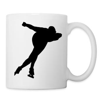 schlittschuhlaufen - Tasse - Weiß - Rechts