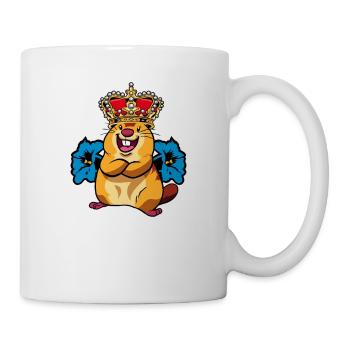 Gentiane Marmot King Couronne Alm Alpes Cadeau - Mug blanc - blanc - Droite