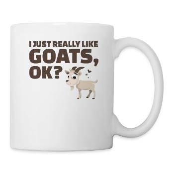 J'aime vraiment les chèvres, d'accord? - Mug blanc - blanc - Droite