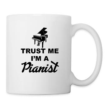 Pianist - Tasse - Weiß - Rechts