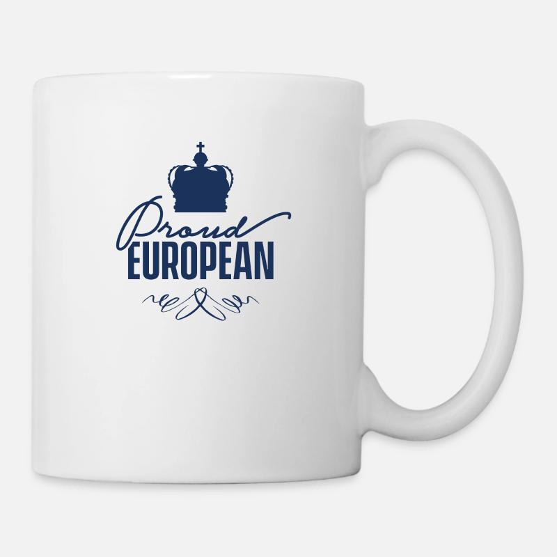 Stolzer Europäer - Tasse - Weiß