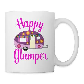 Joyeux Glamper Camping Glamping Lover Gift - Mug blanc - blanc - Droite