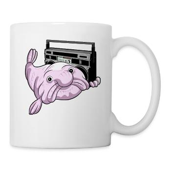 BLOBFISH GHETTOBLASTER COOL ATTITUDE DEEP SEA DUDE - Tasse - Weiß - Rechts