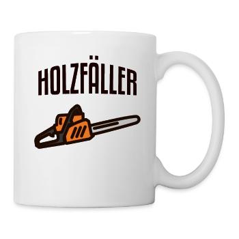 Holzfäller Baumfäller Axt - Tasse - Weiß - Rechts