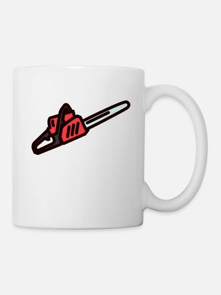 Holzfäller - Tasse - Weiß