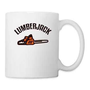 Lumberjack Holzfäller männlich - Tasse - Weiß - Rechts
