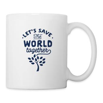 Klima retten - Tasse - Weiß - Rechts