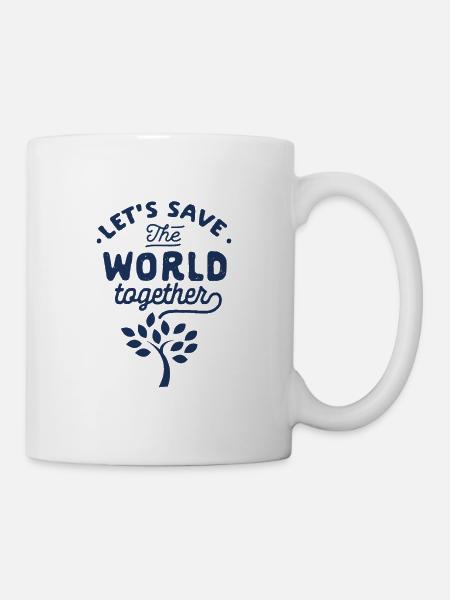 Klima retten - Tasse - Weiß