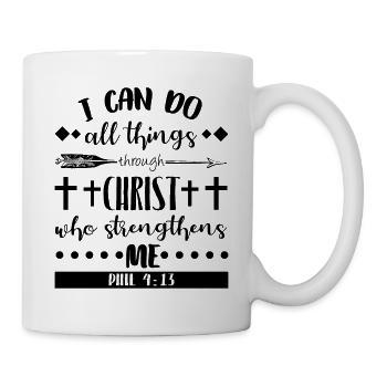 Bibelvers Bibel Inspiration christlich - Tasse - Weiß - Rechts
